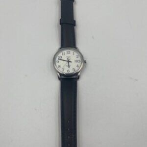 New Timex Easy Reader Watch Women’s Leather Band Silver-tone Case